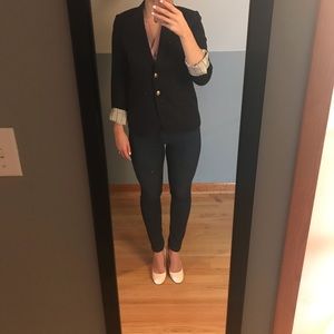 Navy J.Crew wool schoolboy blazer